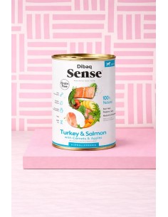 Dibaq Sense salmón y pavo cachorros