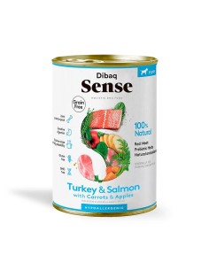 Dibaq Sense salmón y pavo cachorros 2