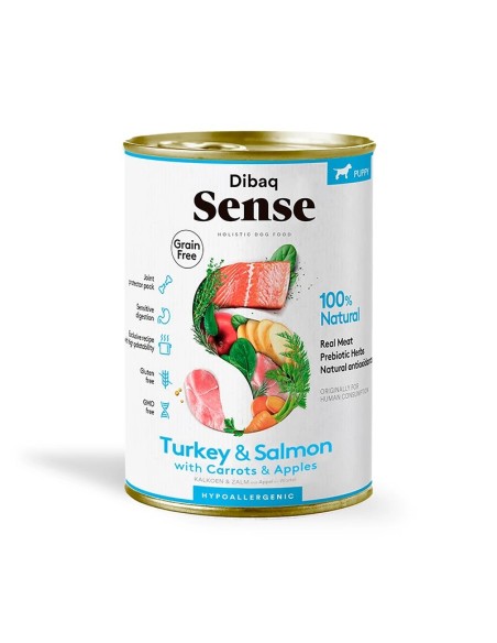 Dibaq Sense salmón y pavo cachorros