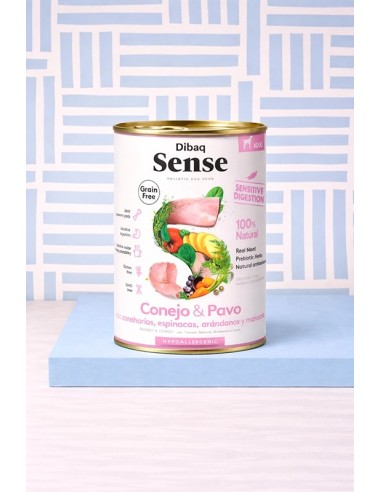Dibaq Sense grain free sensitive conejo y pavo