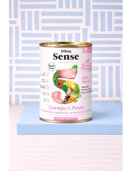 Dibaq Sense grain free sensitive conejo y pavo