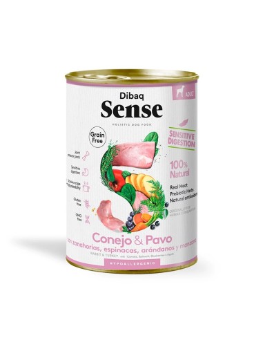 Dibaq Sense grain free sensitive conejo y pavo
