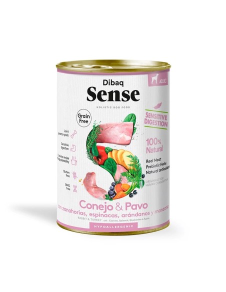 Dibaq Sense grain free sensitive conejo y pavo