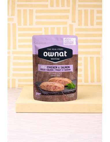 Ownat wetline sterilized chicken & salmon