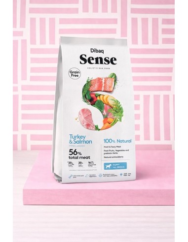 Dibaq Sense grain free salmón y pavo puppy